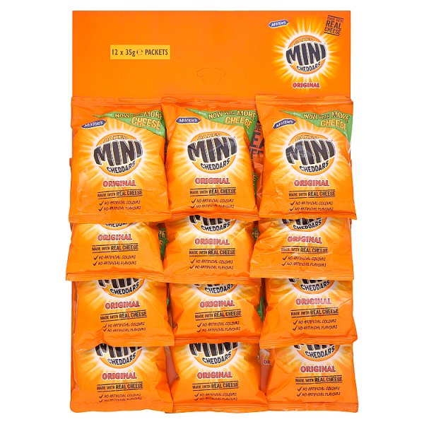 McVitie's Mini Cheddars Original Cheese Handy Packs 12 x 35g
