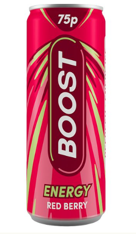Boost Energy Red Berry 250ml x 24
