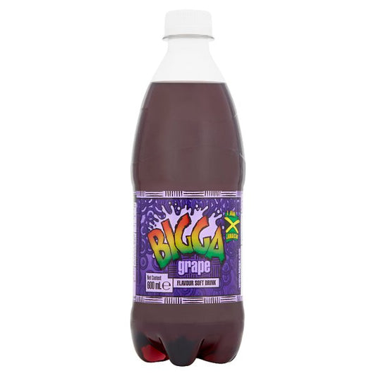 Bigga Grape Flavour Soft Drink 600ml x 12