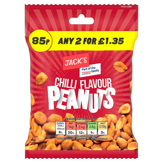 Jack's Chilli Flavour Peanuts 55g x 24