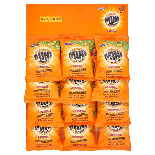 McVitie's Mini Cheddars Original Cheese Handy Packs 12 x 35g