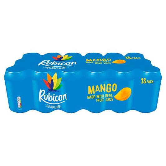 Rubicon Sparkling Mango Juice Soft Drink 18 x 330ml
