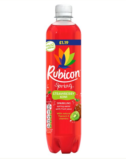 Rubicon Strawberry Kiwi Sparkling Spring Water 500ml x 12