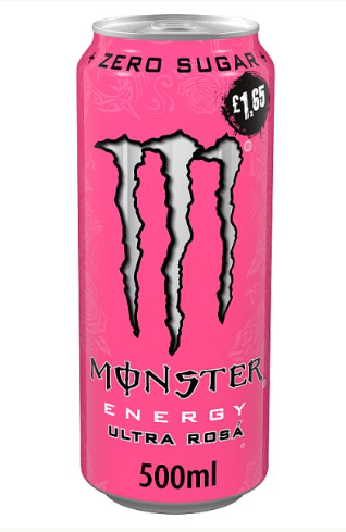 Monster Energy Drink Ultra Rosa Zero Sugar 500ml x 12