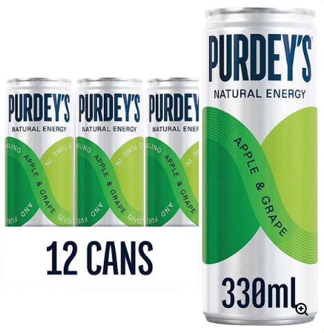 Purdey's Apple & Grape 330ml Cans x 12