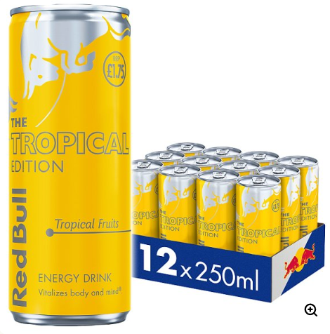 Red Bull Tropical Edition Energy Drink 250ml x 12