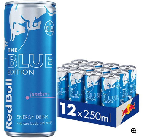Red Bull Energy Drink Blue Edition 250ml x 12