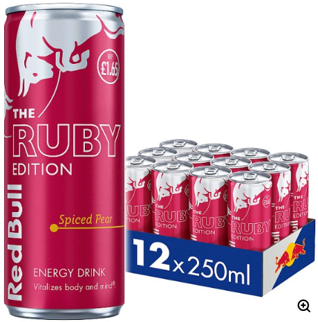 Red Bull Energy Drink Ruby Edition 250ml x 12