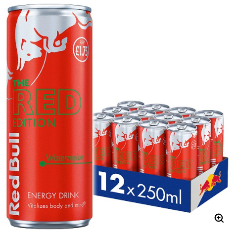 Red Bull Red Edition Watermelon Energy Drink 250ml x 12