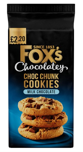 Fox's Fabulous Milk Chocolate Cookies 180g x 8