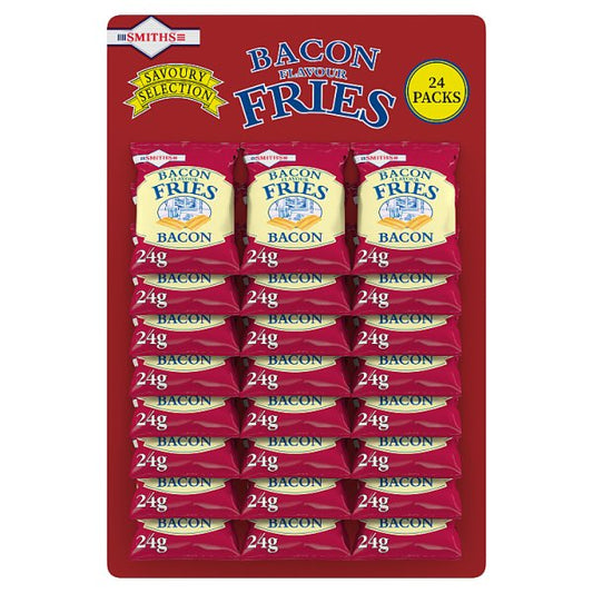 Smith's Fries Bacon Snacks Pub Card 24g x 24
