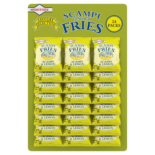 Smiths Fries Scampi & Lemon Snacks Pub Card 27g x 24