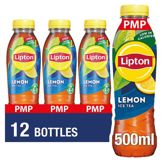 Lipton Lemon Ice Tea Bottle PMP 500ml x 12